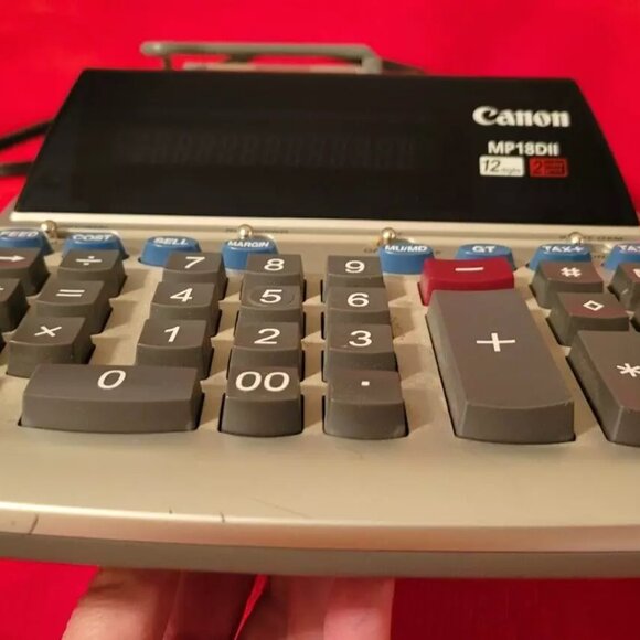 MP18DII Canon Professional Desktop Electronic Printing Calculator Adding Machine - Picture 6 of 11